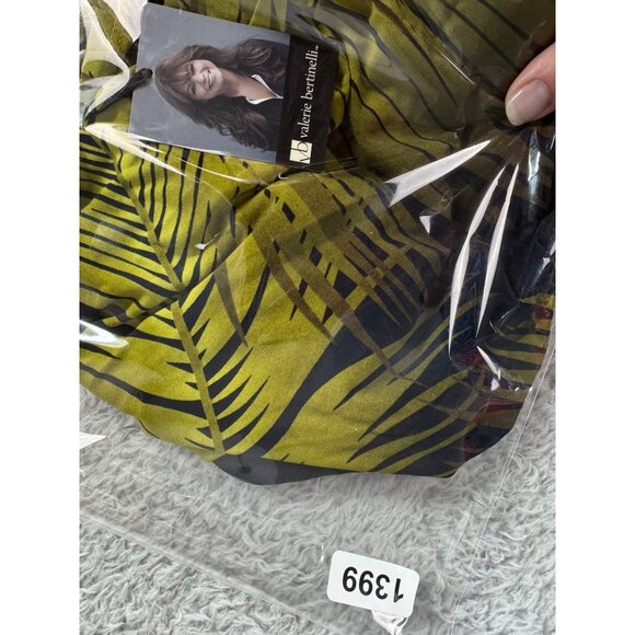 Womens Yellow & Black Palm Print Dress Valerie Bertinelli Size 8 NWT Polyester/S - Picture 12 of 13